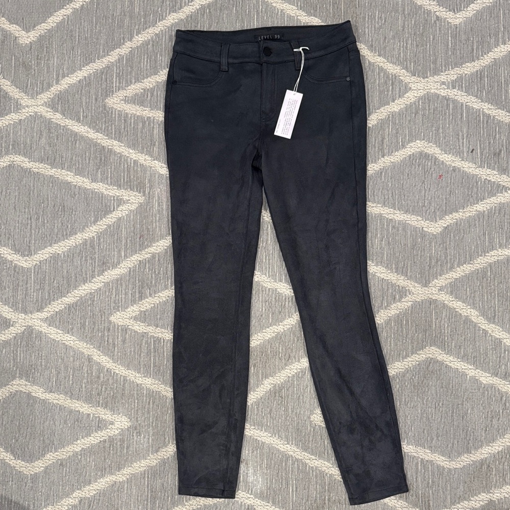 Stitch Fix Level 99 Charcoal Skinny Pants super soft blend, feels- soft suede